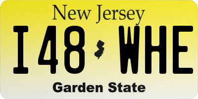 NJ license plate I48WHE