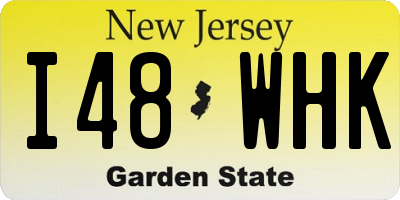 NJ license plate I48WHK