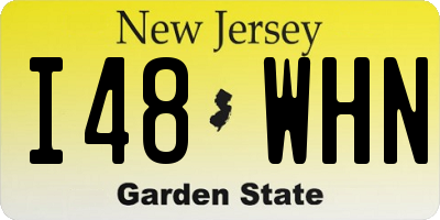 NJ license plate I48WHN