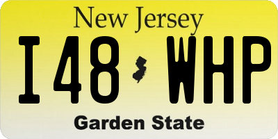 NJ license plate I48WHP
