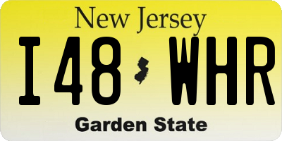 NJ license plate I48WHR