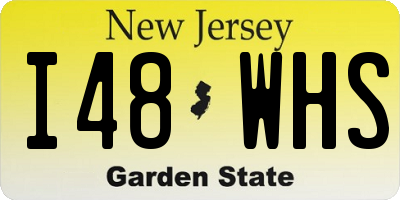 NJ license plate I48WHS