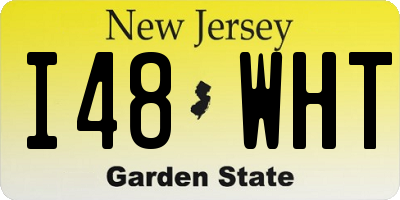 NJ license plate I48WHT