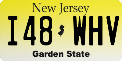 NJ license plate I48WHV