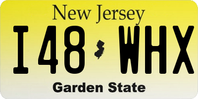NJ license plate I48WHX