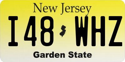 NJ license plate I48WHZ