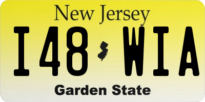 NJ license plate I48WIA
