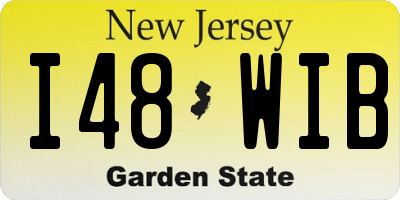 NJ license plate I48WIB