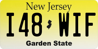 NJ license plate I48WIF