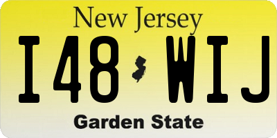 NJ license plate I48WIJ