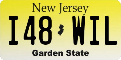 NJ license plate I48WIL