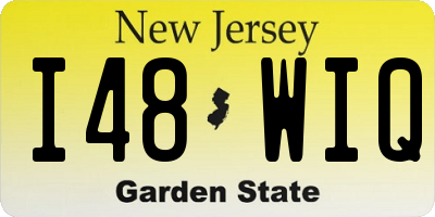 NJ license plate I48WIQ