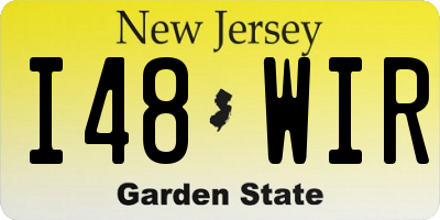 NJ license plate I48WIR