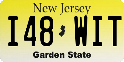 NJ license plate I48WIT