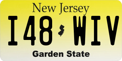 NJ license plate I48WIV