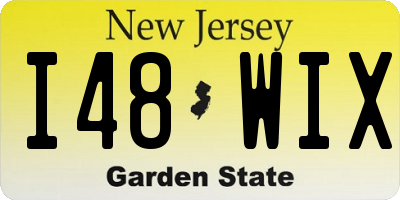 NJ license plate I48WIX