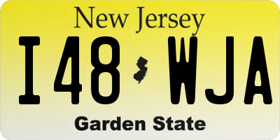 NJ license plate I48WJA