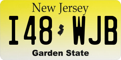 NJ license plate I48WJB
