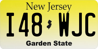 NJ license plate I48WJC