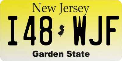 NJ license plate I48WJF