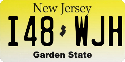 NJ license plate I48WJH