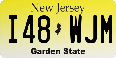 NJ license plate I48WJM