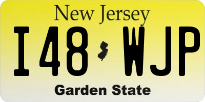 NJ license plate I48WJP