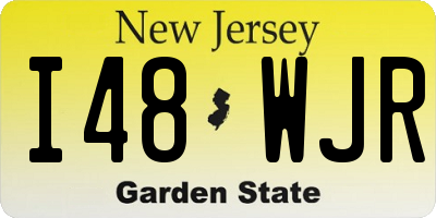 NJ license plate I48WJR