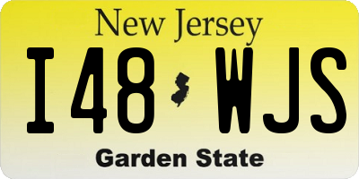 NJ license plate I48WJS