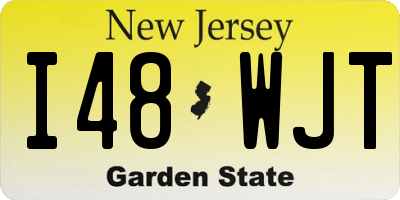 NJ license plate I48WJT
