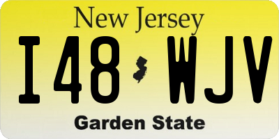 NJ license plate I48WJV