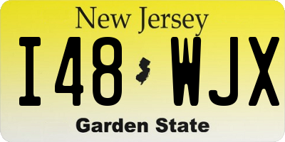 NJ license plate I48WJX