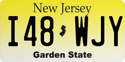 NJ license plate I48WJY