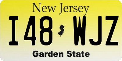 NJ license plate I48WJZ