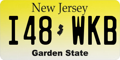 NJ license plate I48WKB