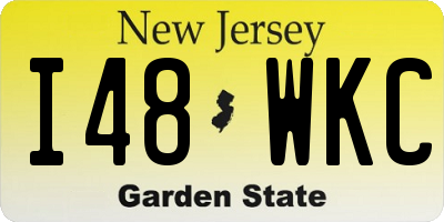 NJ license plate I48WKC