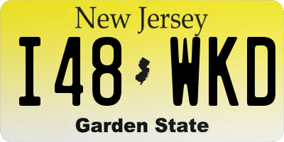 NJ license plate I48WKD