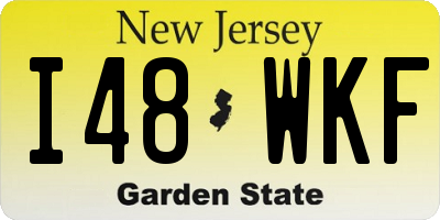 NJ license plate I48WKF