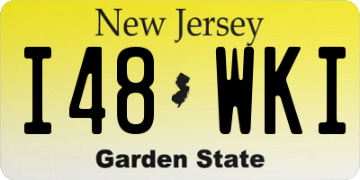 NJ license plate I48WKI