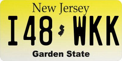NJ license plate I48WKK