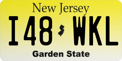 NJ license plate I48WKL