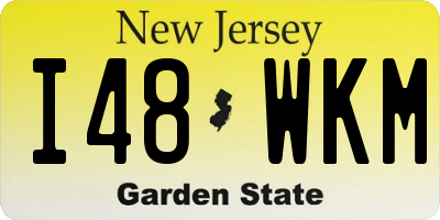 NJ license plate I48WKM