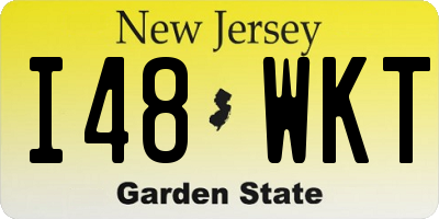 NJ license plate I48WKT
