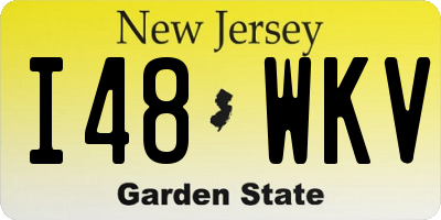 NJ license plate I48WKV