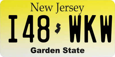 NJ license plate I48WKW