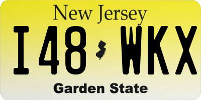 NJ license plate I48WKX