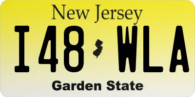 NJ license plate I48WLA