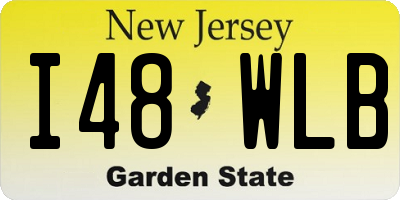 NJ license plate I48WLB