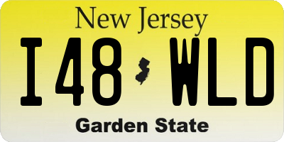 NJ license plate I48WLD