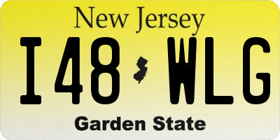 NJ license plate I48WLG